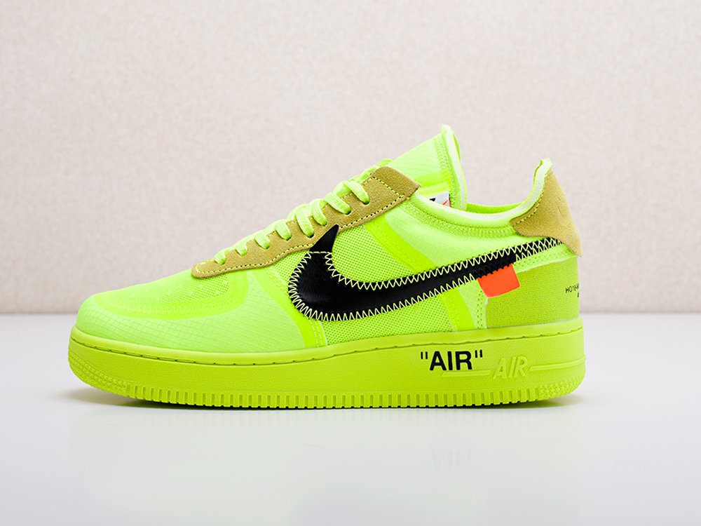 Nike x OFF-White Air Force 1 Low Volt зеленые мужские (AR13349) - фото 5 Nike x OFF-White Air Force 1 Low Volt зеленые мужские (AR13349) - фото 5