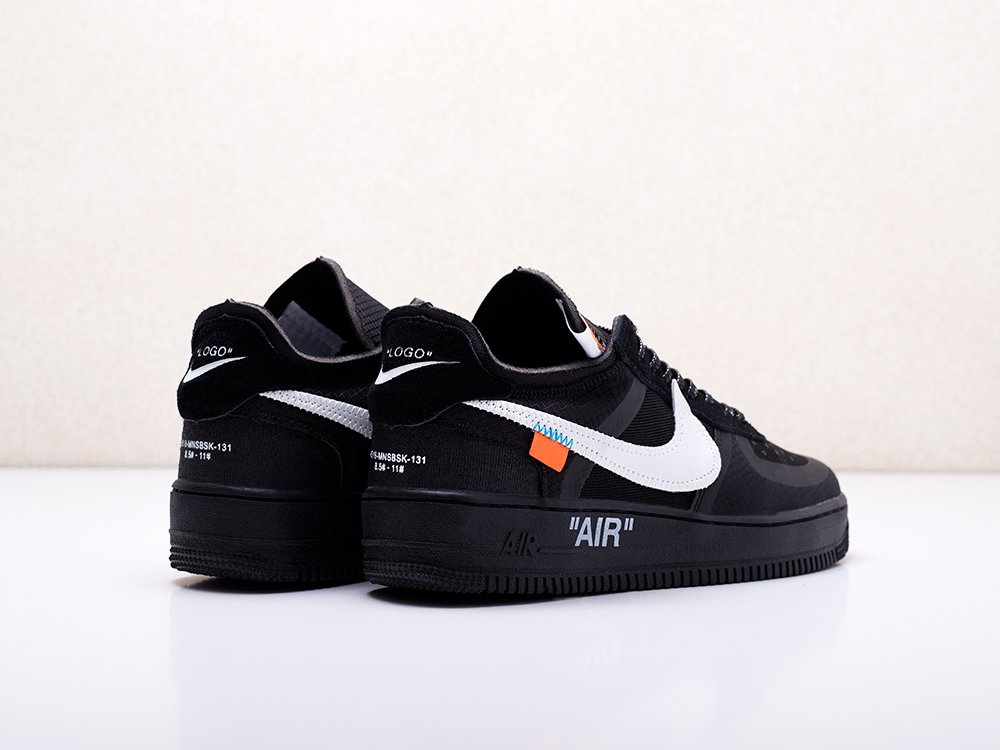 Nike x OFF-White Air Force 1 Low Black черные мужские (AR13351) - фото 4 Nike x OFF-White Air Force 1 Low Black черные мужские (AR13351) - фото 4