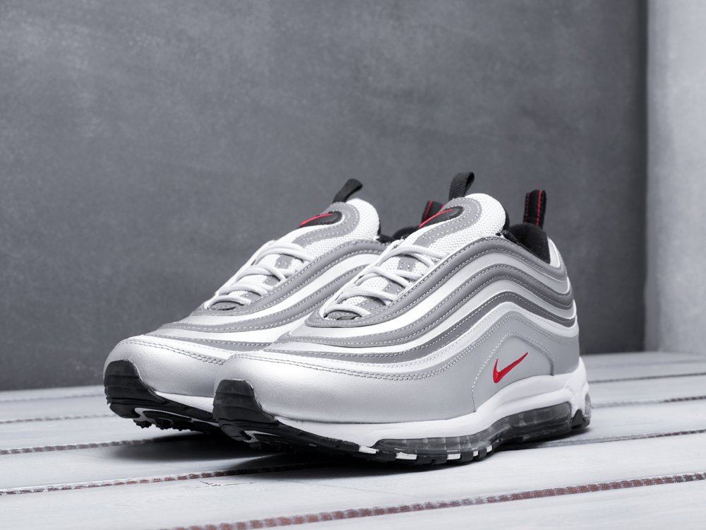 Nike Air Max 97 серебристые мужские (AR13592) - фото 2 Nike Air Max 97 серебристые мужские (AR13592) - фото 2