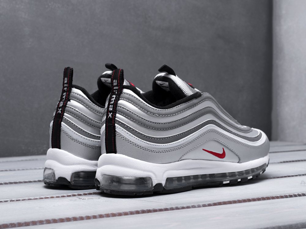Nike Air Max 97 серебристые мужские (AR13592) - фото 3 Nike Air Max 97 серебристые мужские (AR13592) - фото 3