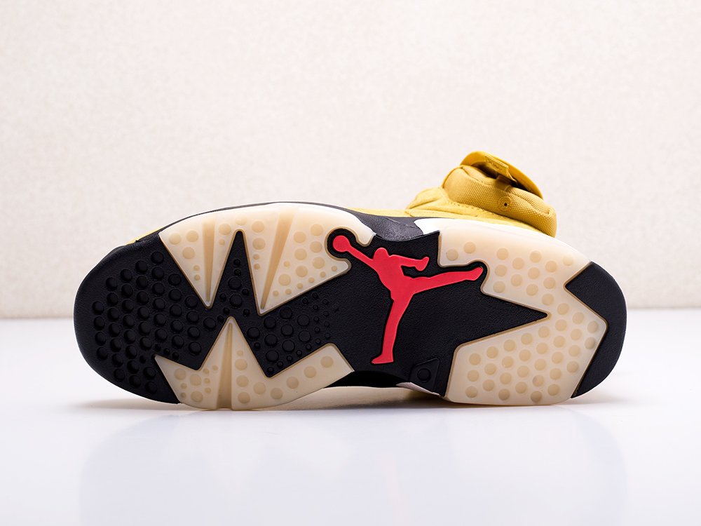 Nike Air Jordan 6 x Travis Scott Yellow Cactus Jack желтые мужские (AR13651) - фото 6