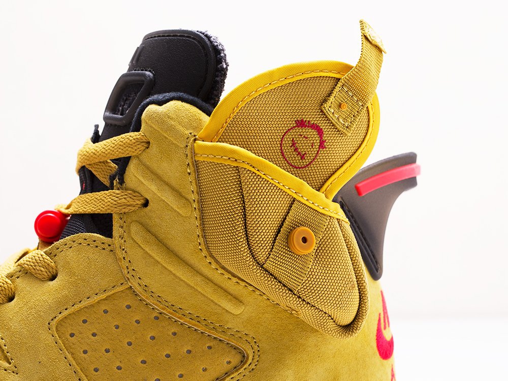 Nike Air Jordan 6 x Travis Scott Yellow Cactus Jack желтые мужские (AR13651) - фото 7