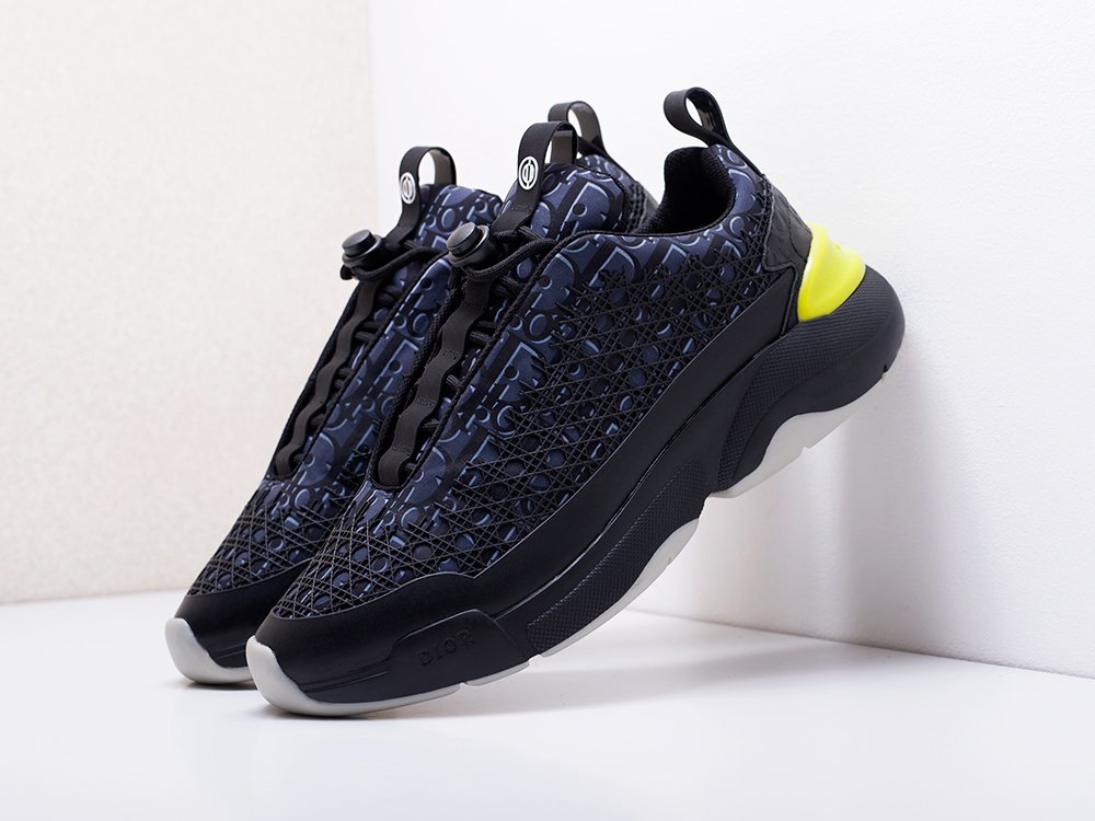 мужские кроссовки Dior Homme B24 Dark Blue / Black / Yellow