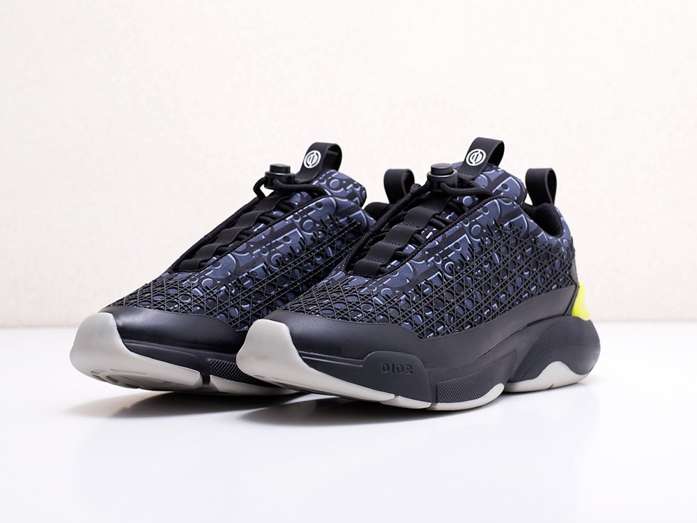 мужские кроссовки Dior Homme B24 Dark Blue / Black / Yellow