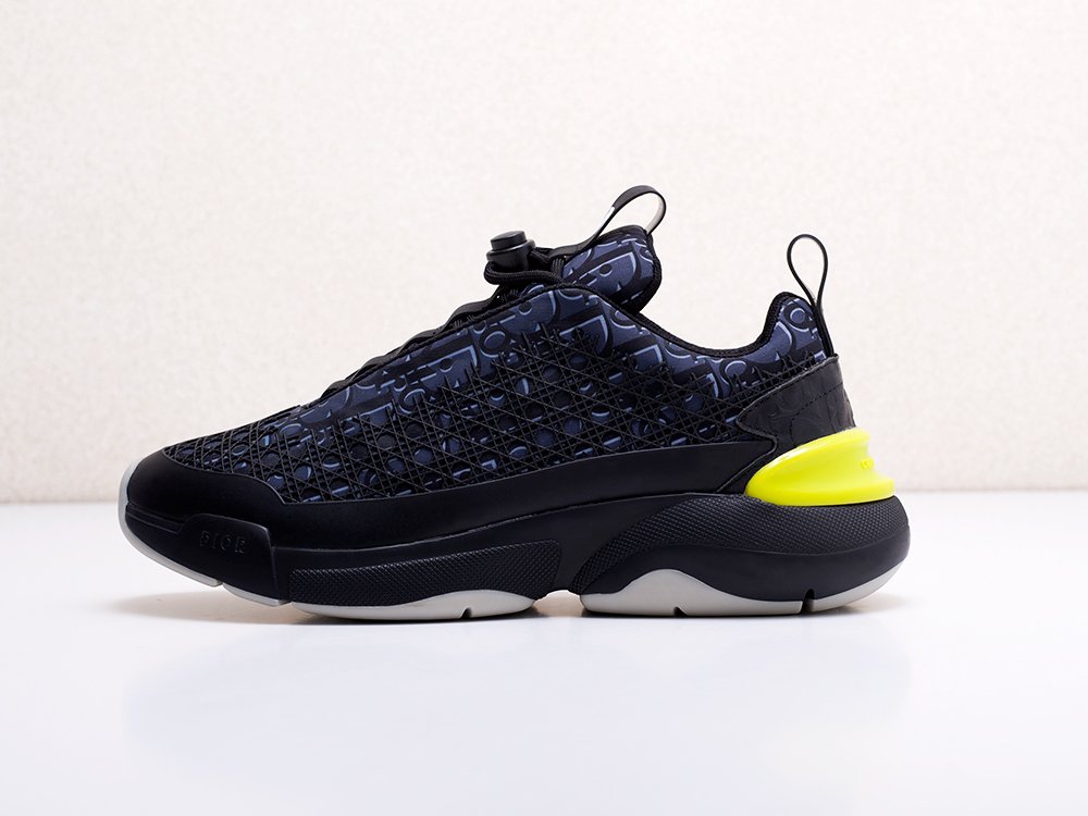мужские кроссовки Dior Homme B24 Dark Blue / Black / Yellow