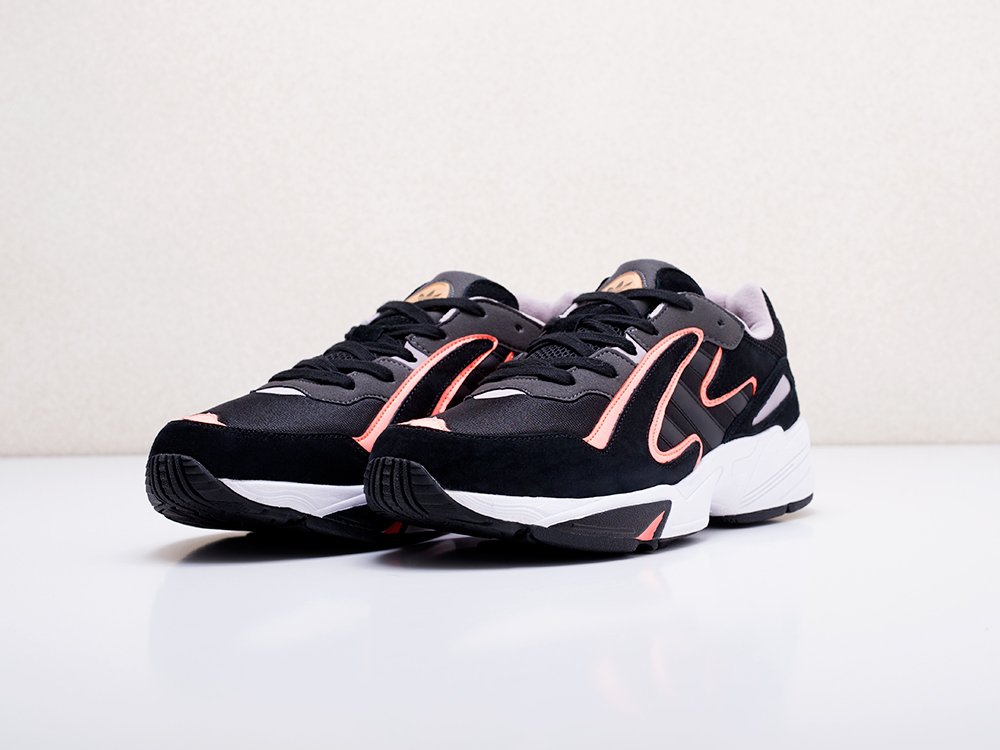 женские кроссовки Adidas Originals Yung-96 Chasm WMNS CORE BLACK / CORE BLACK / SEMI CORAL
