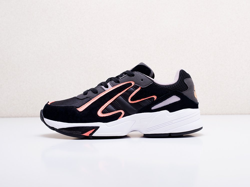 женские кроссовки Adidas Originals Yung-96 Chasm WMNS CORE BLACK / CORE BLACK / SEMI CORAL