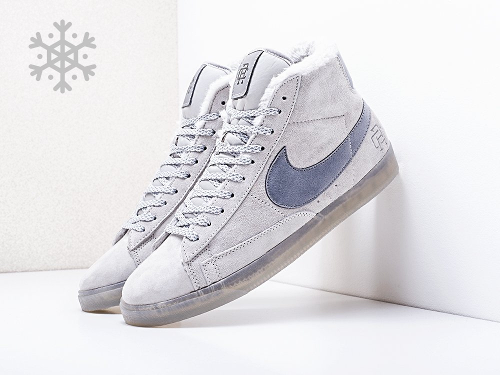 мужские кроссовки Nike Blazer Mid 77 Suede Wolf Grey Winterized