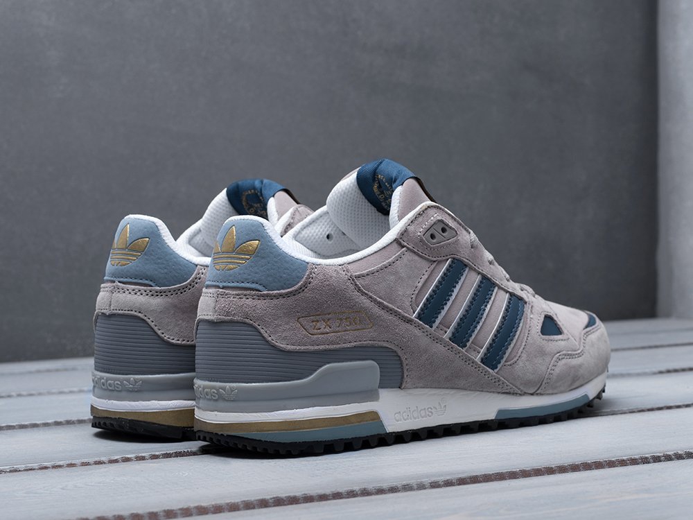 мужские кроссовки Adidas ZX 750 Grey / Navy Blue / White