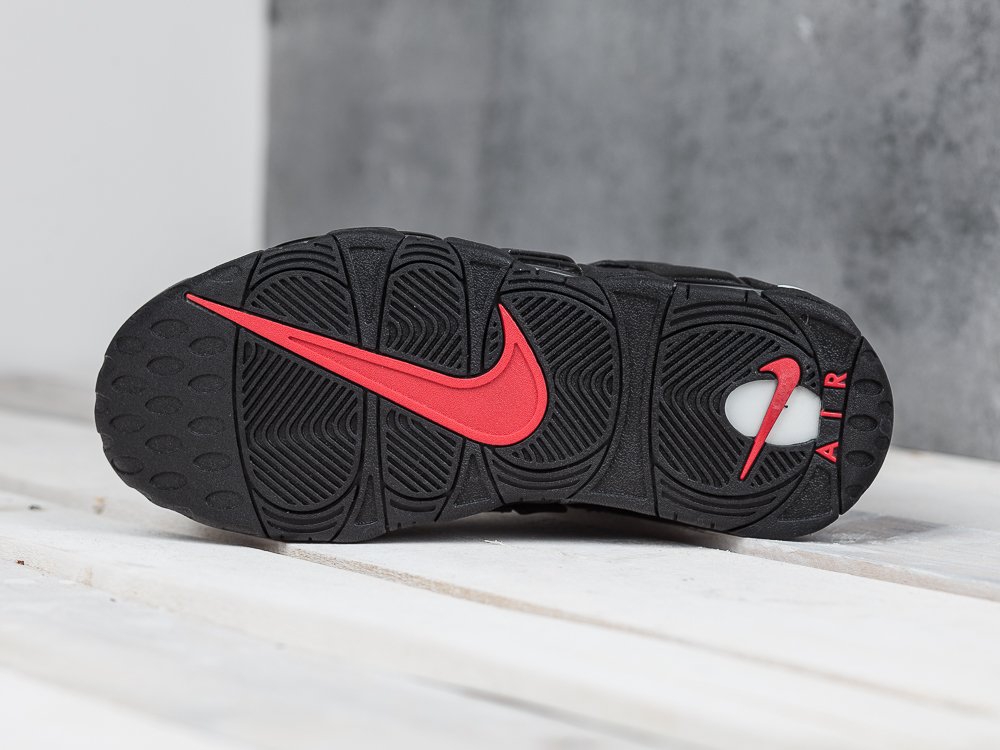 мужские кроссовки Nike Air More Uptempo x Supreme All Black