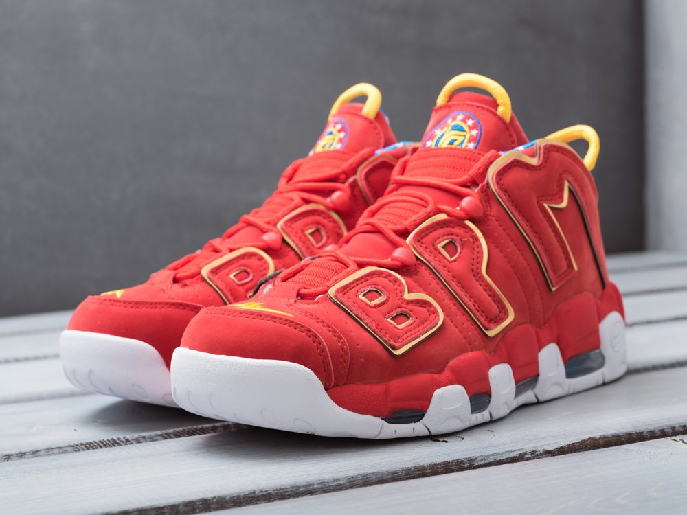 мужские кроссовки Nike Air More Uptempo Doernbecher Red Suede