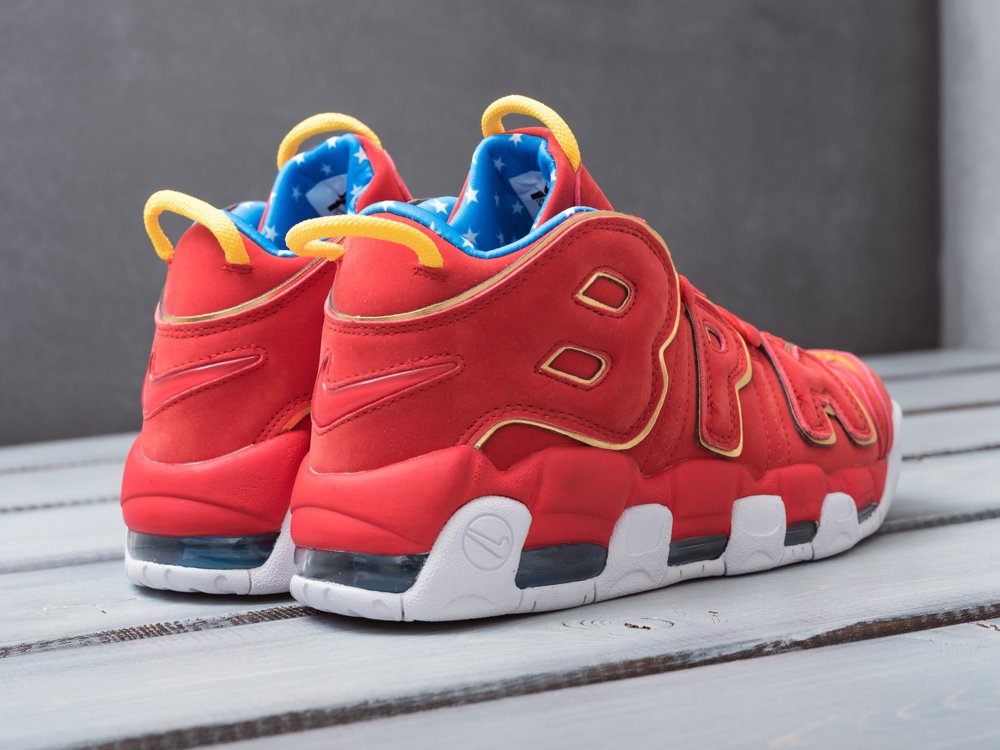 мужские кроссовки Nike Air More Uptempo Doernbecher Red Suede