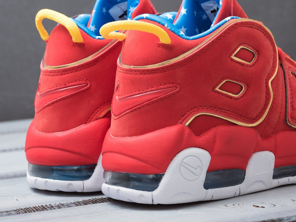 мужские кроссовки Nike Air More Uptempo Doernbecher Red Suede