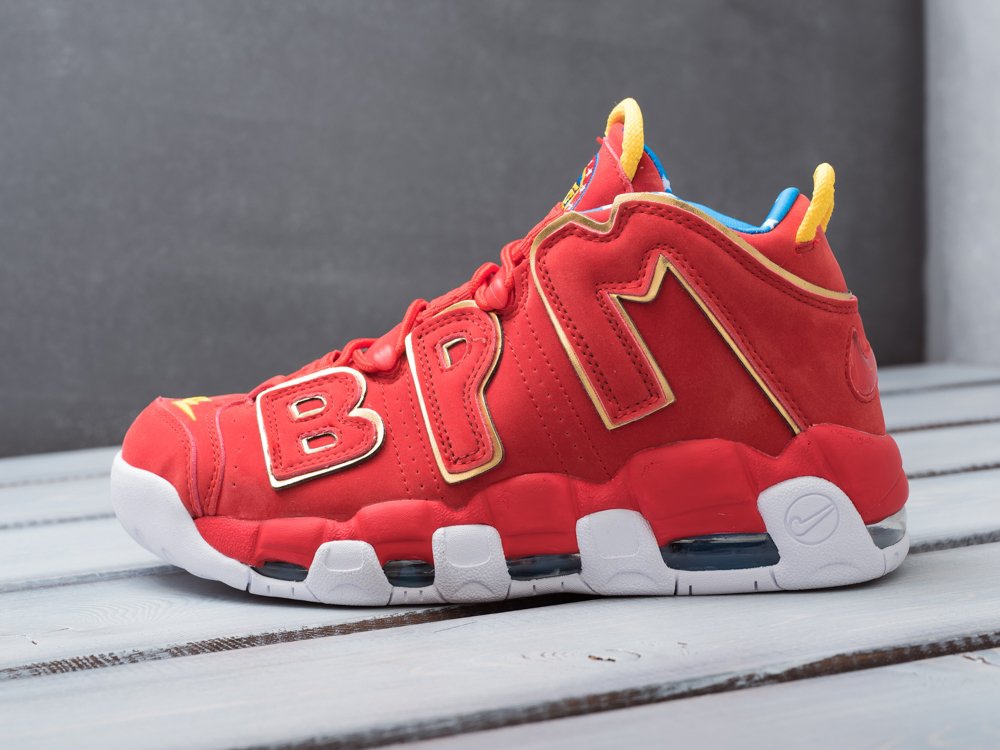 мужские кроссовки Nike Air More Uptempo Doernbecher Red Suede