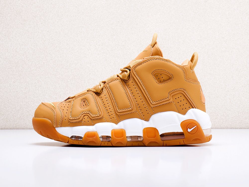 мужские кроссовки Nike Air More Uptempo Flax Buttery Wheat / White