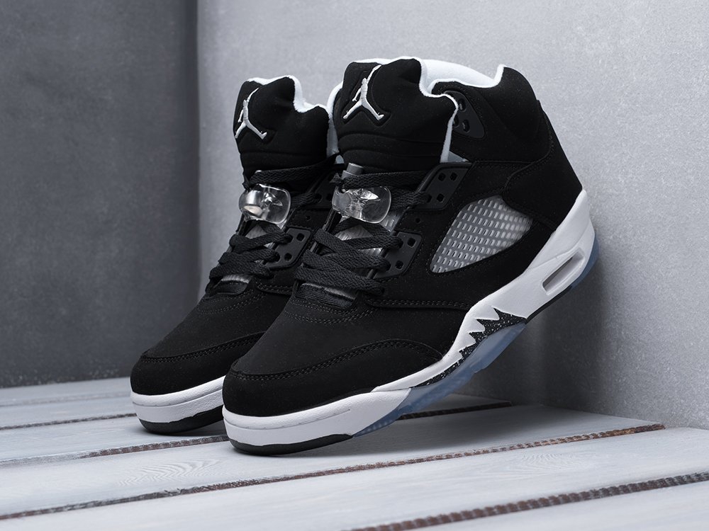 Nike Air Jordan 5 Oreo черные мужские (AR14551) - фото 2