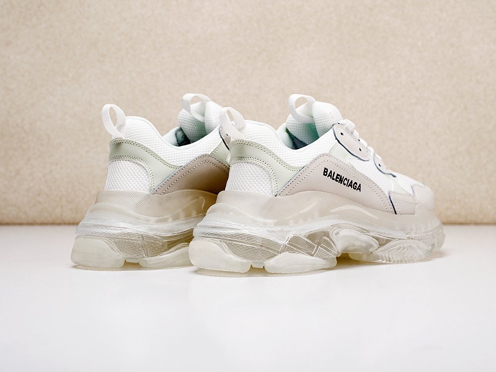 Balenciaga Triple S Сlear Sole белые мужские (AR14590) - фото 4 Balenciaga Triple S Сlear Sole белые мужские (AR14590) - фото 4