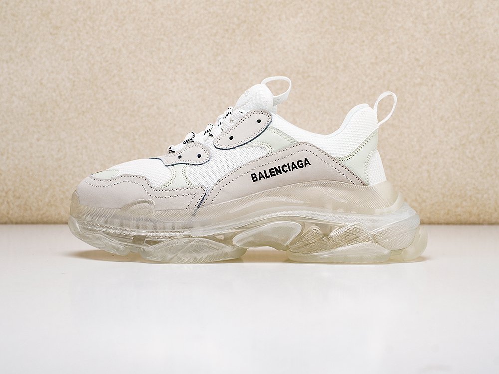 Balenciaga Triple S Сlear Sole белые мужские (AR14590) - фото 1 Balenciaga Triple S Сlear Sole белые мужские (AR14590) - фото 1