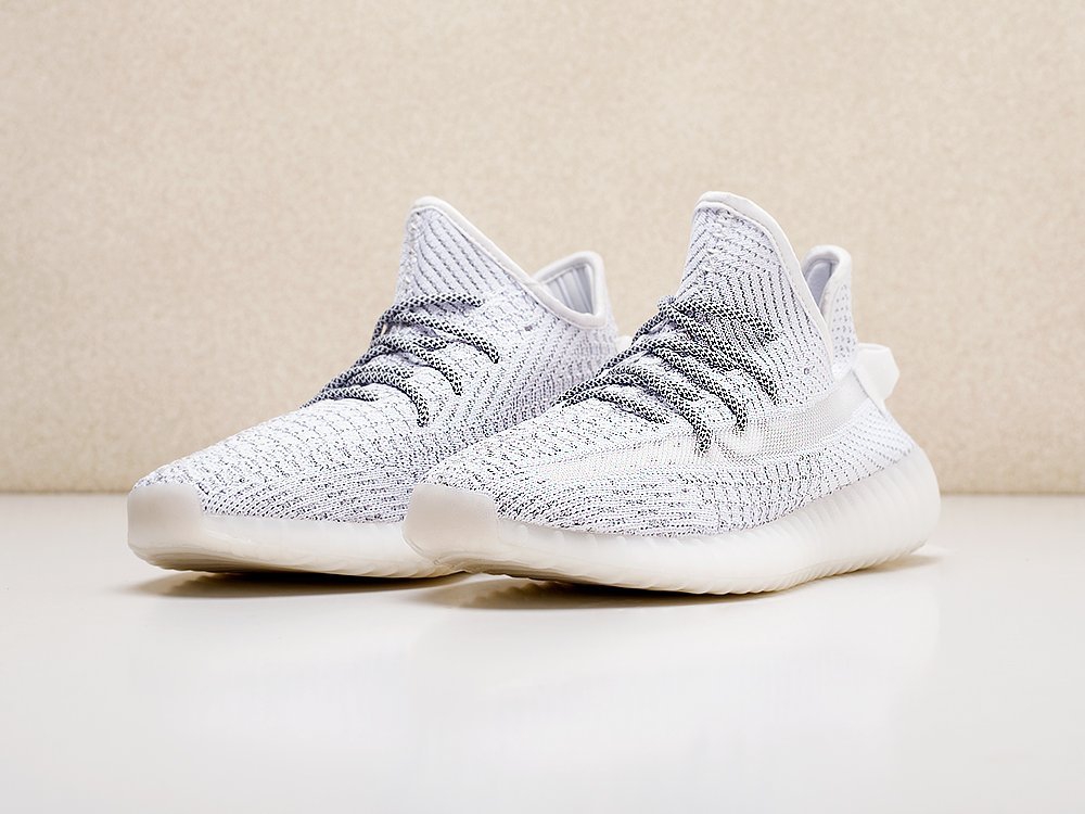 Adidas Yeezy 350 Boost v2 Static Reflective белые мужские (AR14724) - фото 3