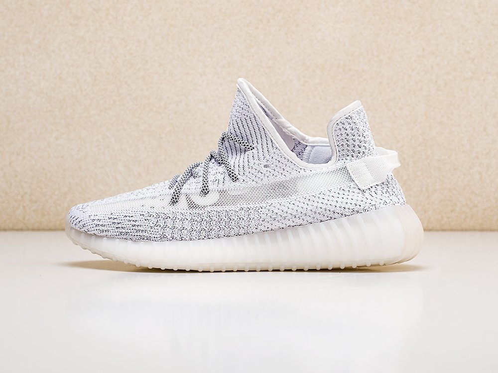 Adidas Yeezy 350 Boost v2 Static Reflective белые мужские (AR14724) - фото 1