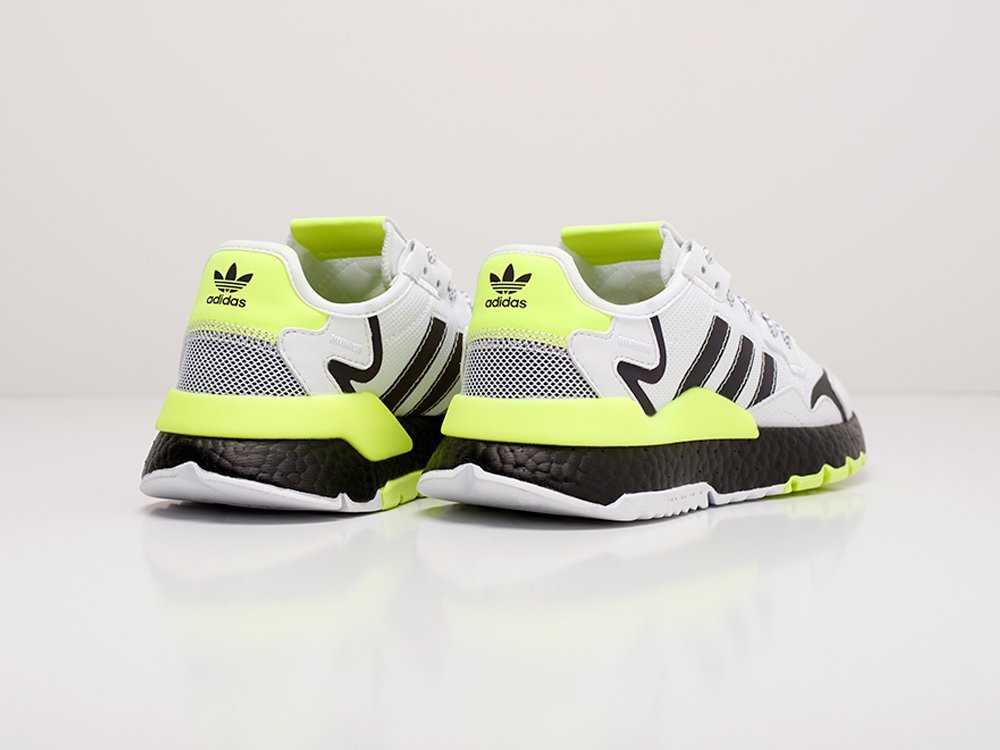 мужские кроссовки Adidas Nite Jogger White / Nenon Yellow