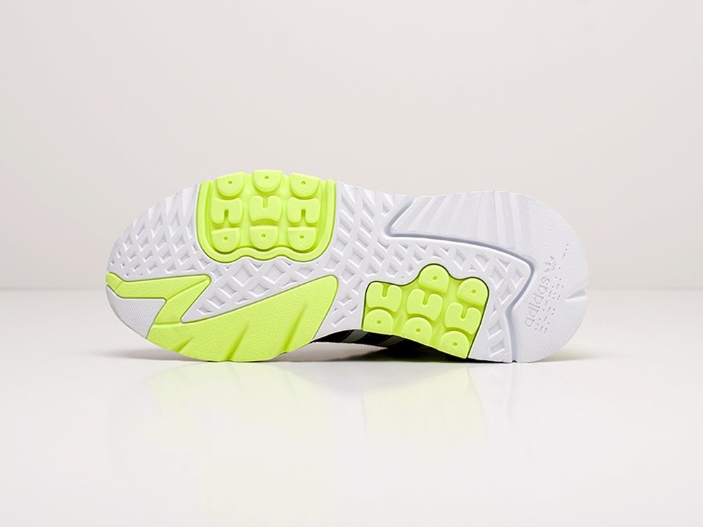 мужские кроссовки Adidas Nite Jogger White / Nenon Yellow