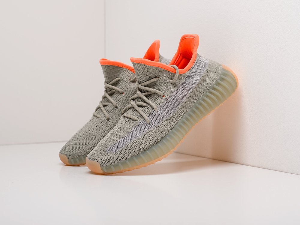 Adidas Yeezy 350 Boost v2 WMNS Desert Sage серые женские (AR15198) - фото 2