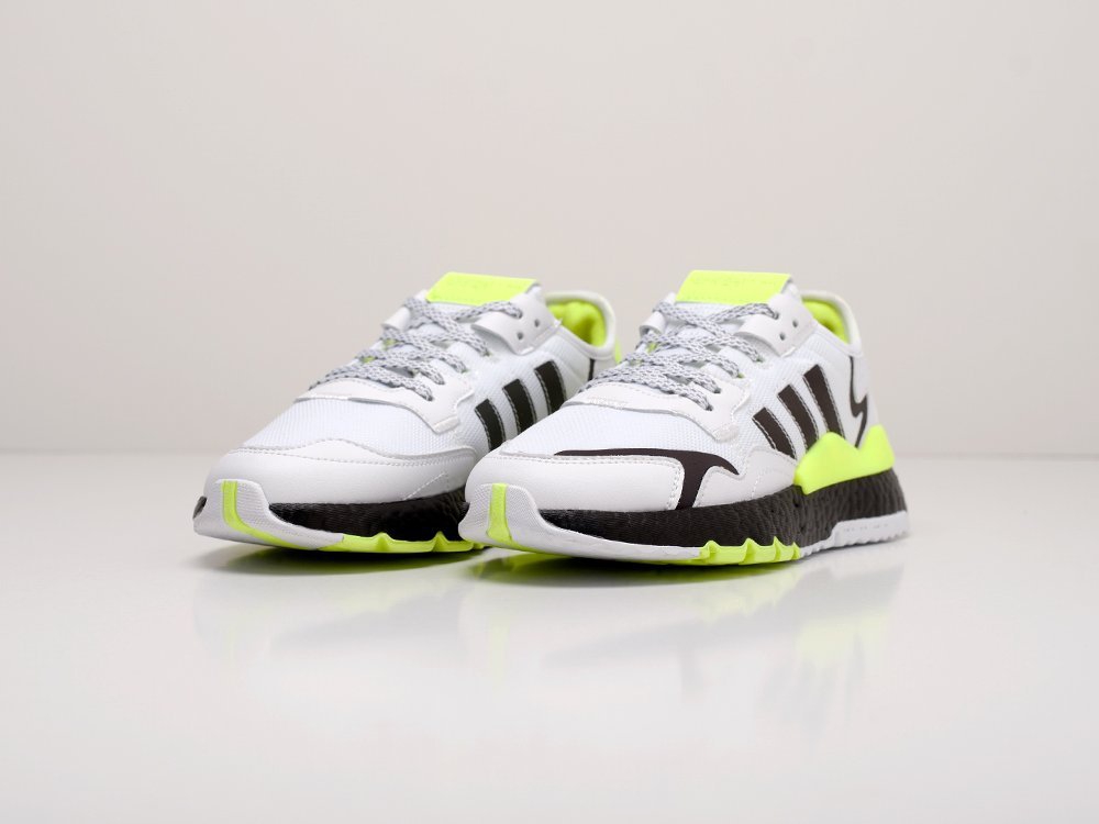 женские кроссовки Adidas Nite Jogger WMNS White / Neon Green