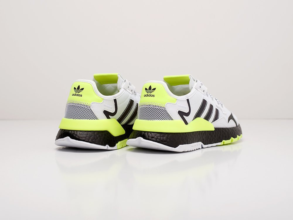 женские кроссовки Adidas Nite Jogger WMNS White / Neon Green