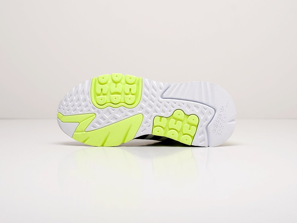 женские кроссовки Adidas Nite Jogger WMNS White / Neon Green