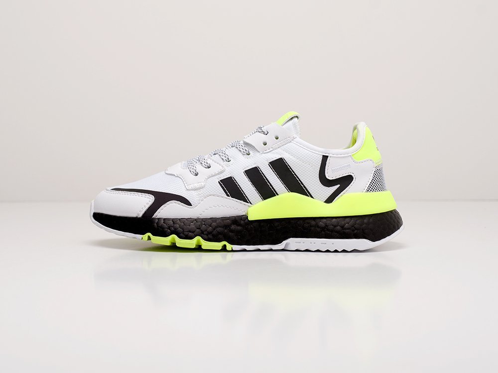 женские кроссовки Adidas Nite Jogger WMNS White / Neon Green