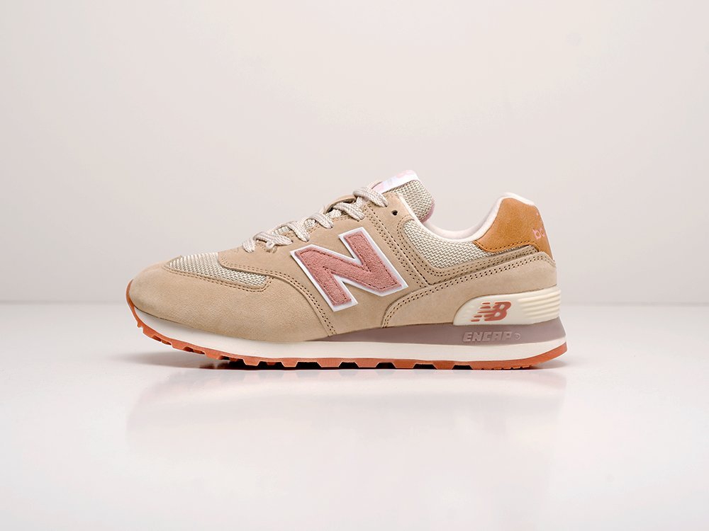 New Balance 574 бежевые женские (AR15232) - фото 1 New Balance 574 бежевые женские (AR15232) - фото 1