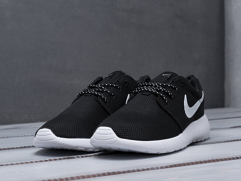 Nike Roshe Run черные текстиль мужские (AR15241) - фото 3 Nike Roshe Run черные текстиль мужские (AR15241) - фото 3