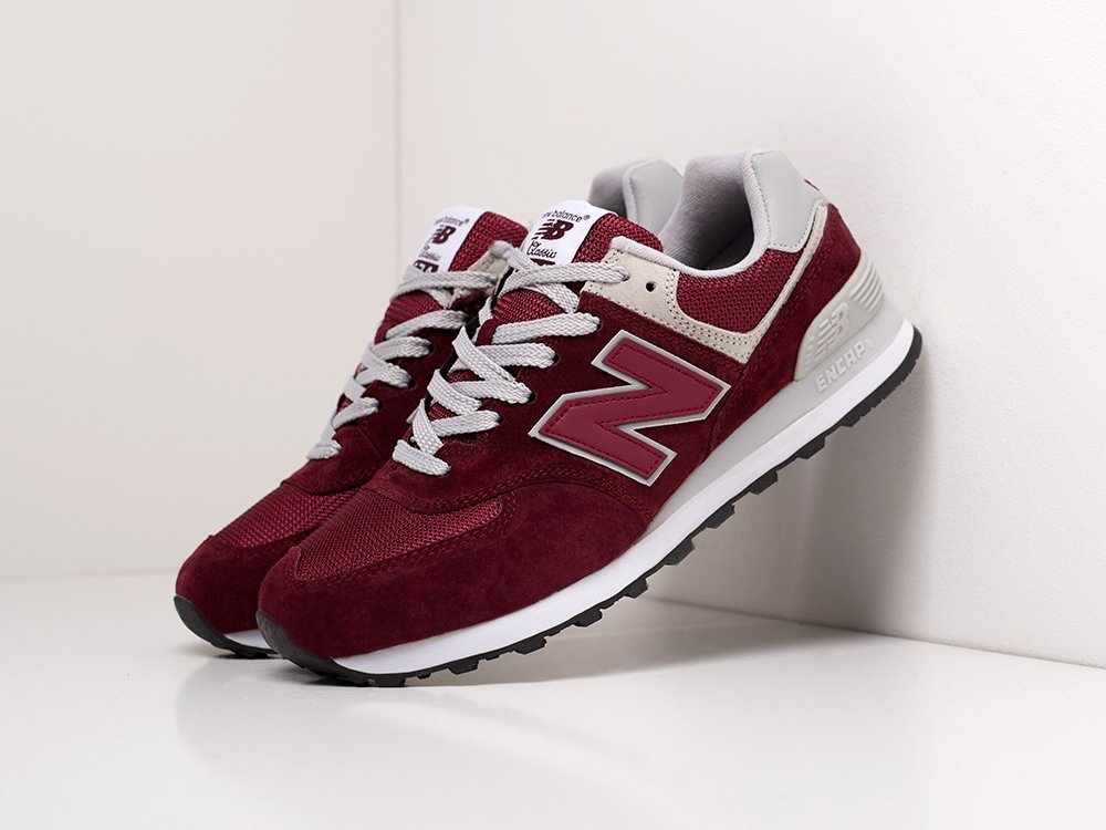 New Balance 574 бордовые мужские (AR15275) - фото 2 New Balance 574 бордовые мужские (AR15275) - фото 2
