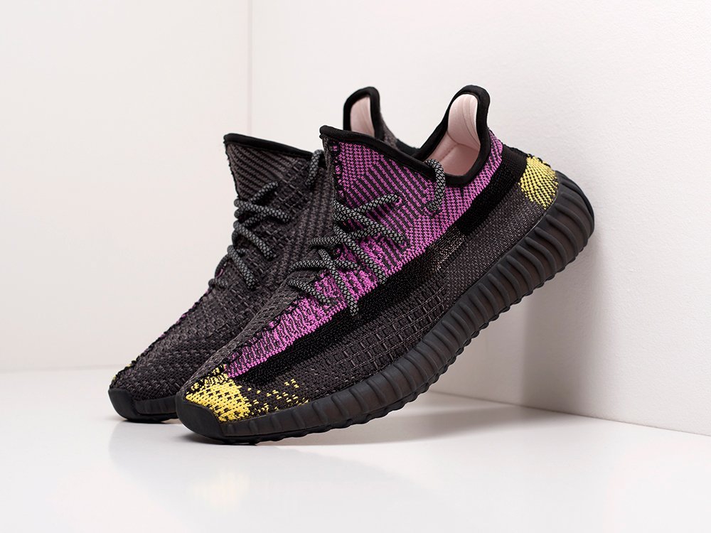 мужские кроссовки Adidas Yeezy 350 Boost v2 Purple / Yellow / Black / Grey / Black