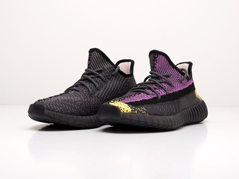 мужские кроссовки Adidas Yeezy 350 Boost v2 Purple / Yellow / Black / Grey / Black