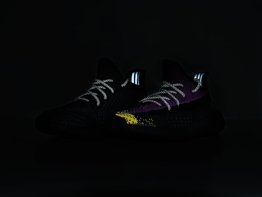 мужские кроссовки Adidas Yeezy 350 Boost v2 Purple / Yellow / Black / Grey / Black