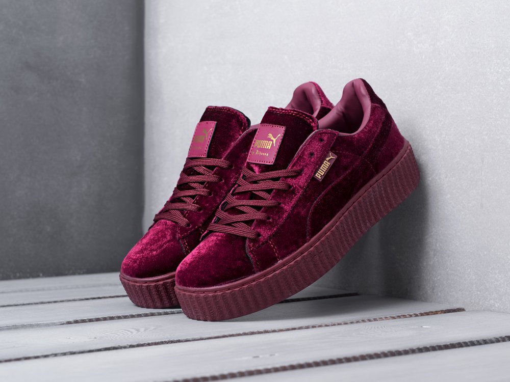 Puma Velvet Creepers WMNS бордовые женские (AR15349) - фото 2 Puma Velvet Creepers WMNS бордовые женские (AR15349) - фото 2