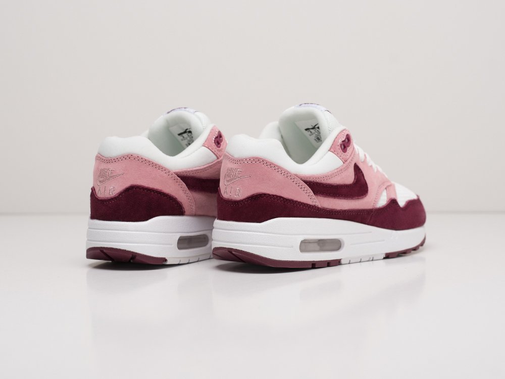 Женские кроссовки Nike Air Max 1 WMNS Maroon Pink White (36-40 размер) фото 4