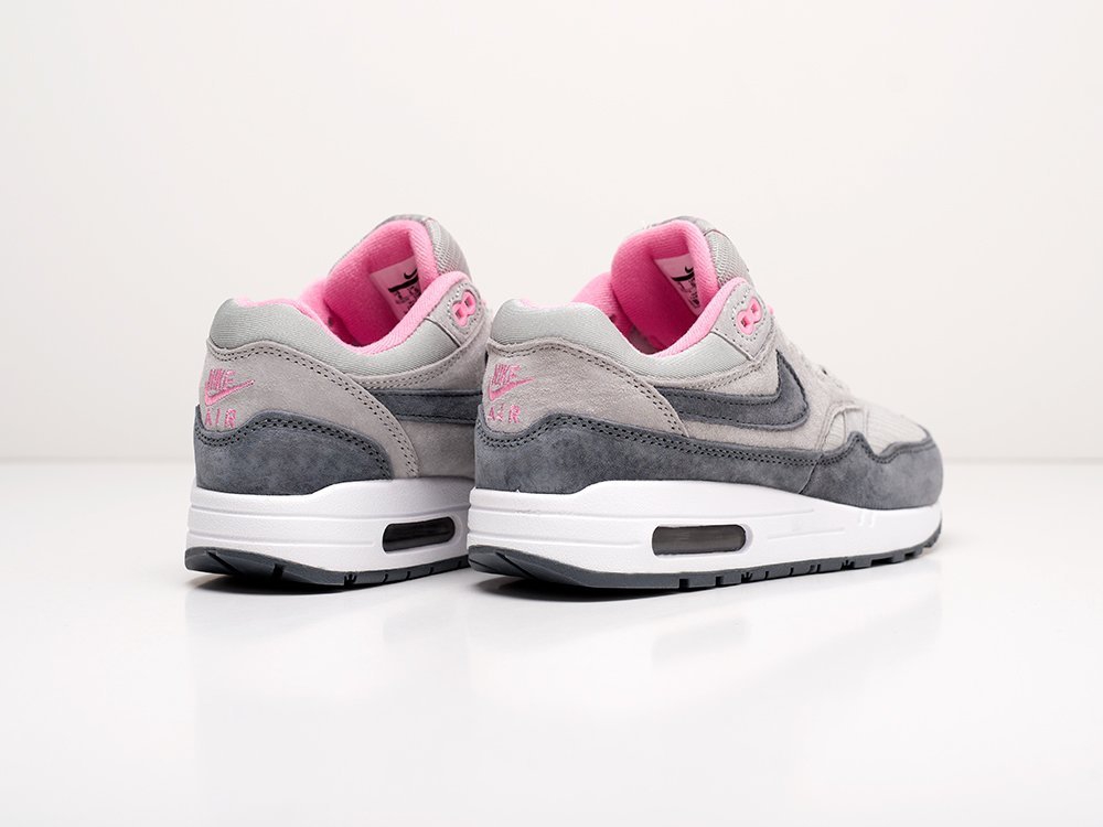 Женские кроссовки Nike Air Max 1 WMNS Grey Wolf Grey Pink White (36-40 размер) фото 4