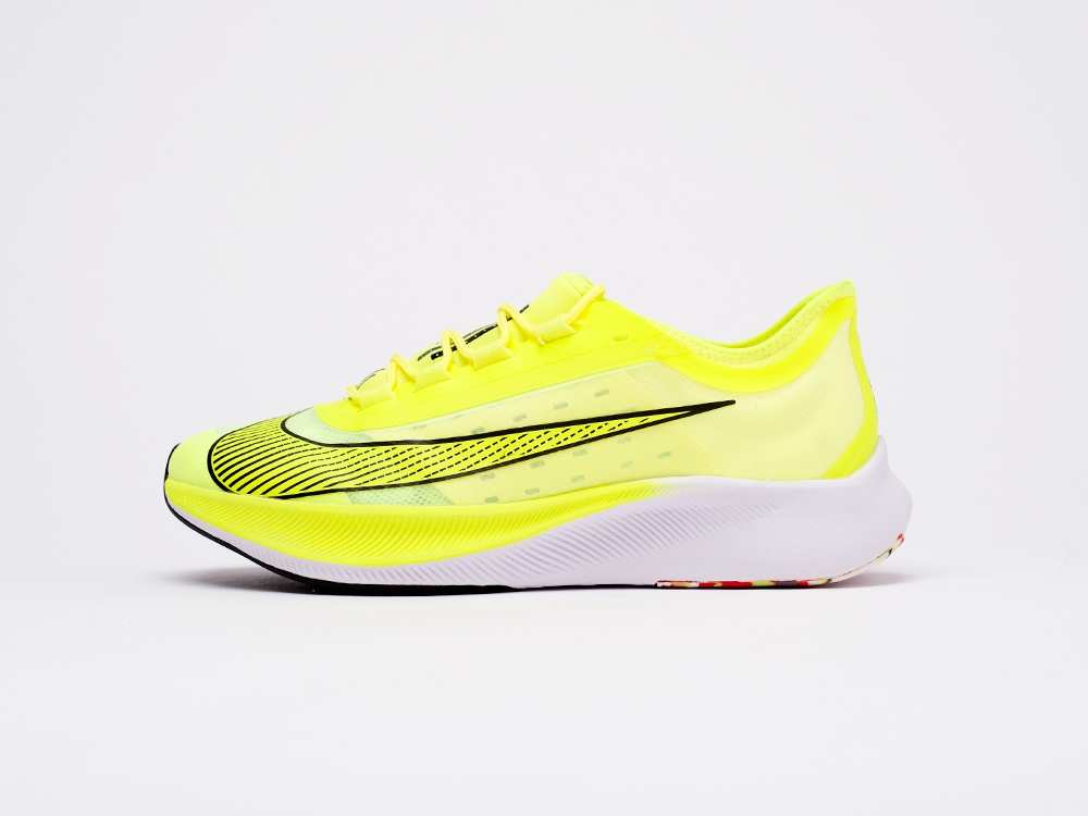Nike Zoom Fly 3 желтые мужские (AR15573) - фото 1