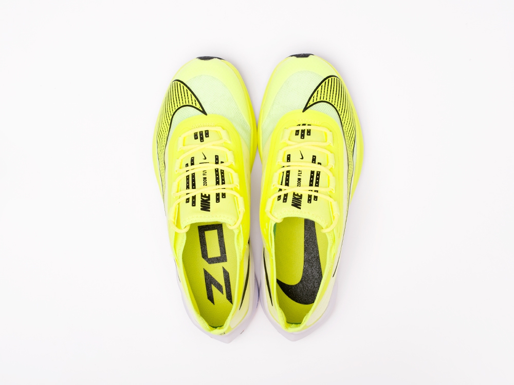 Nike Zoom Fly 3 желтые мужские (AR15573) - фото 3