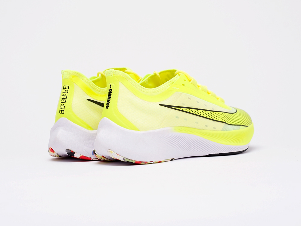 Nike Zoom Fly 3 желтые мужские (AR15573) - фото 4