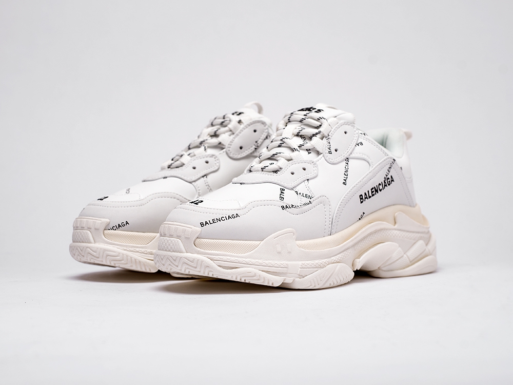 Balenciaga Triple S белые мужские (AR15610) - фото 2 Balenciaga Triple S белые мужские (AR15610) - фото 2