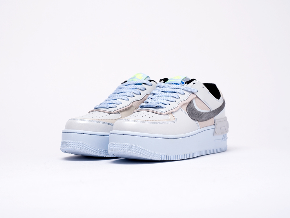Nike Air Force 1 Shadow WMNS Pure Platinum Snakeskin Blue бежевые женские (AR15614) - фото 2 Nike Air Force 1 Shadow WMNS Pure Platinum Snakeskin Blue бежевые женские (AR15614) - фото 2