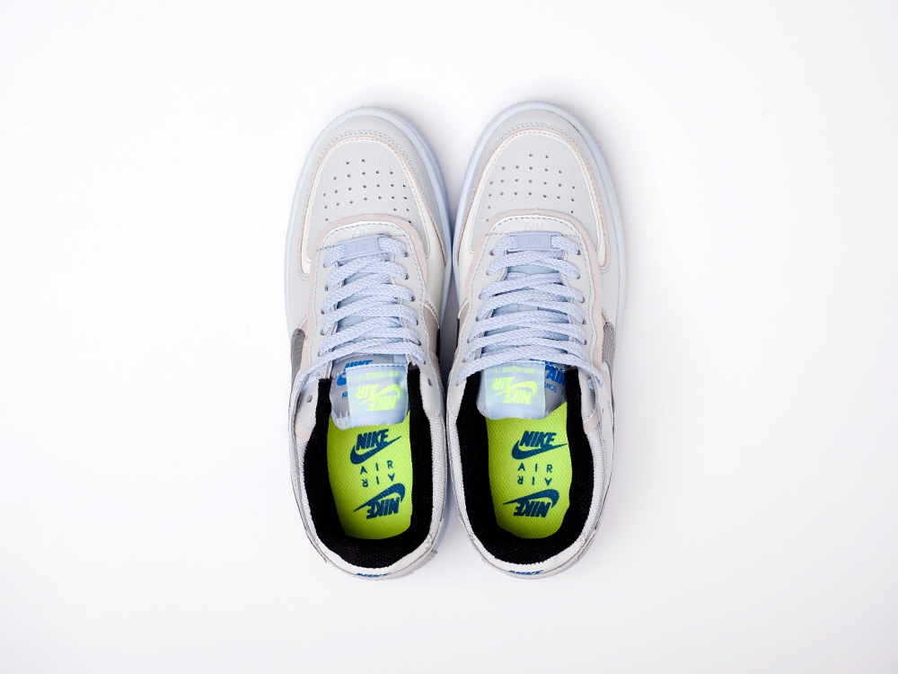 Nike Air Force 1 Shadow WMNS Pure Platinum Snakeskin Blue бежевые женские (AR15614) - фото 3 Nike Air Force 1 Shadow WMNS Pure Platinum Snakeskin Blue бежевые женские (AR15614) - фото 3