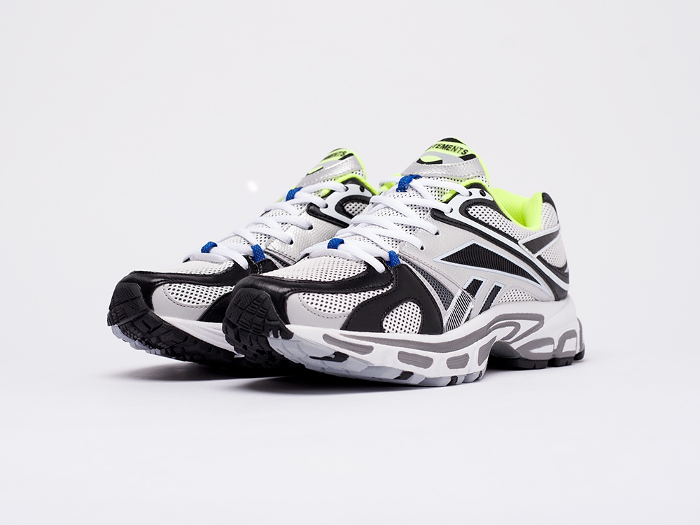 мужские кроссовки Reebok x Vetements Spike Runner 200 White Black Silver Volt