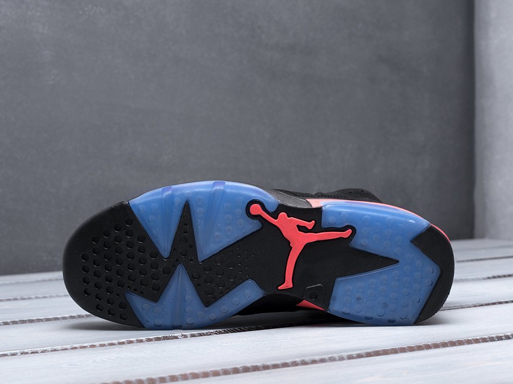 Nike Air Jordan 6 Retro Infrared черные мужские (AR15668) - фото 4