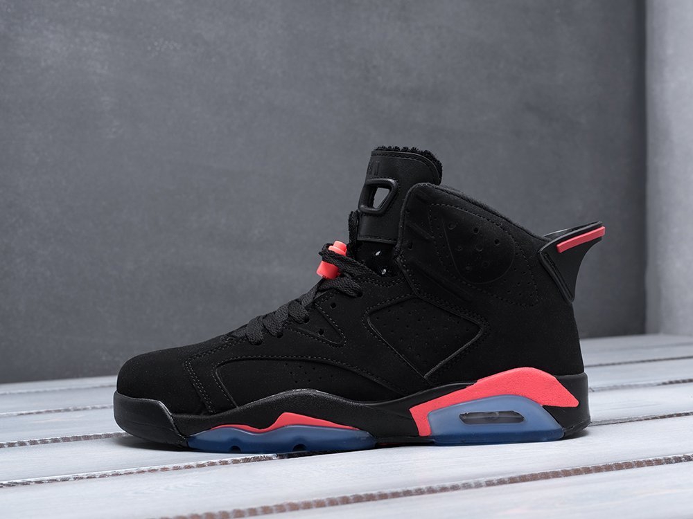 Nike Air Jordan 6 Retro Infrared черные мужские (AR15668) - фото 1 Nike Air Jordan 6 Retro Infrared черные мужские (AR15668) - фото 1