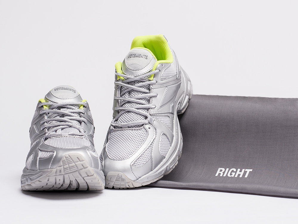 Reebok x Vetements Spike Runner 200 серые мужские (AR15723) - фото 7